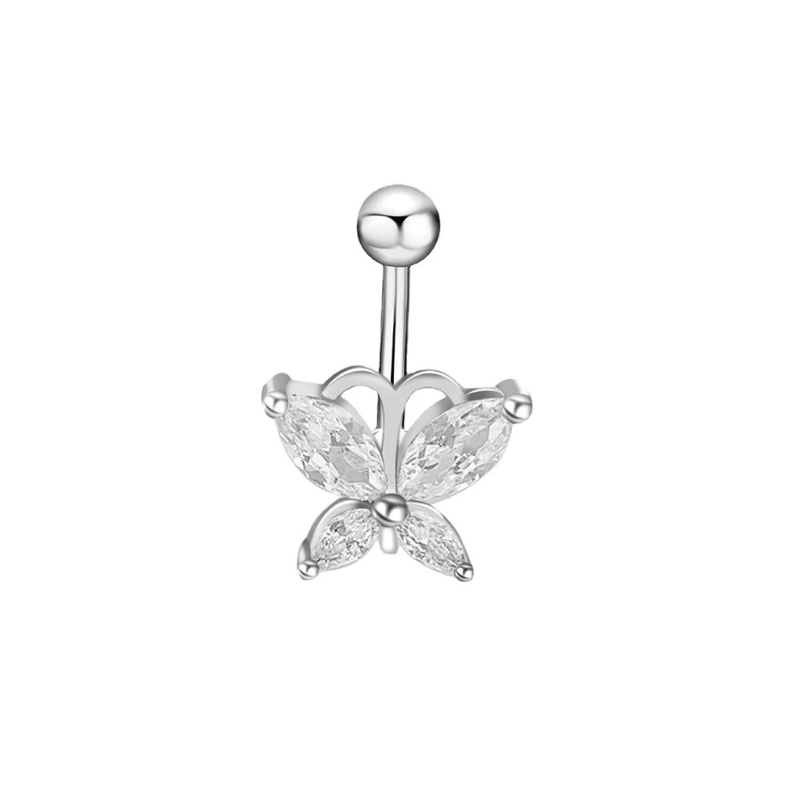 Butterfly belly ring