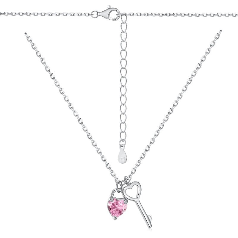Key heart necklace
