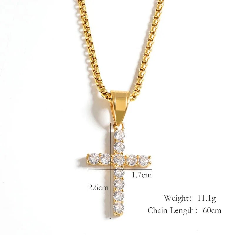 Religious cross necklace