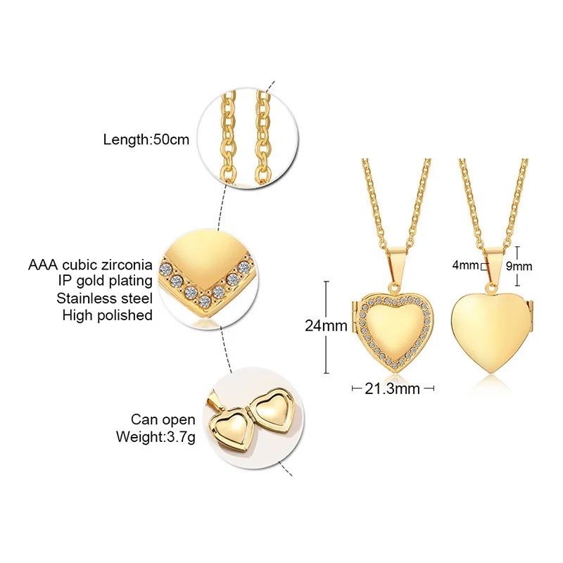 Vintage 2.0 open locket heart necklace