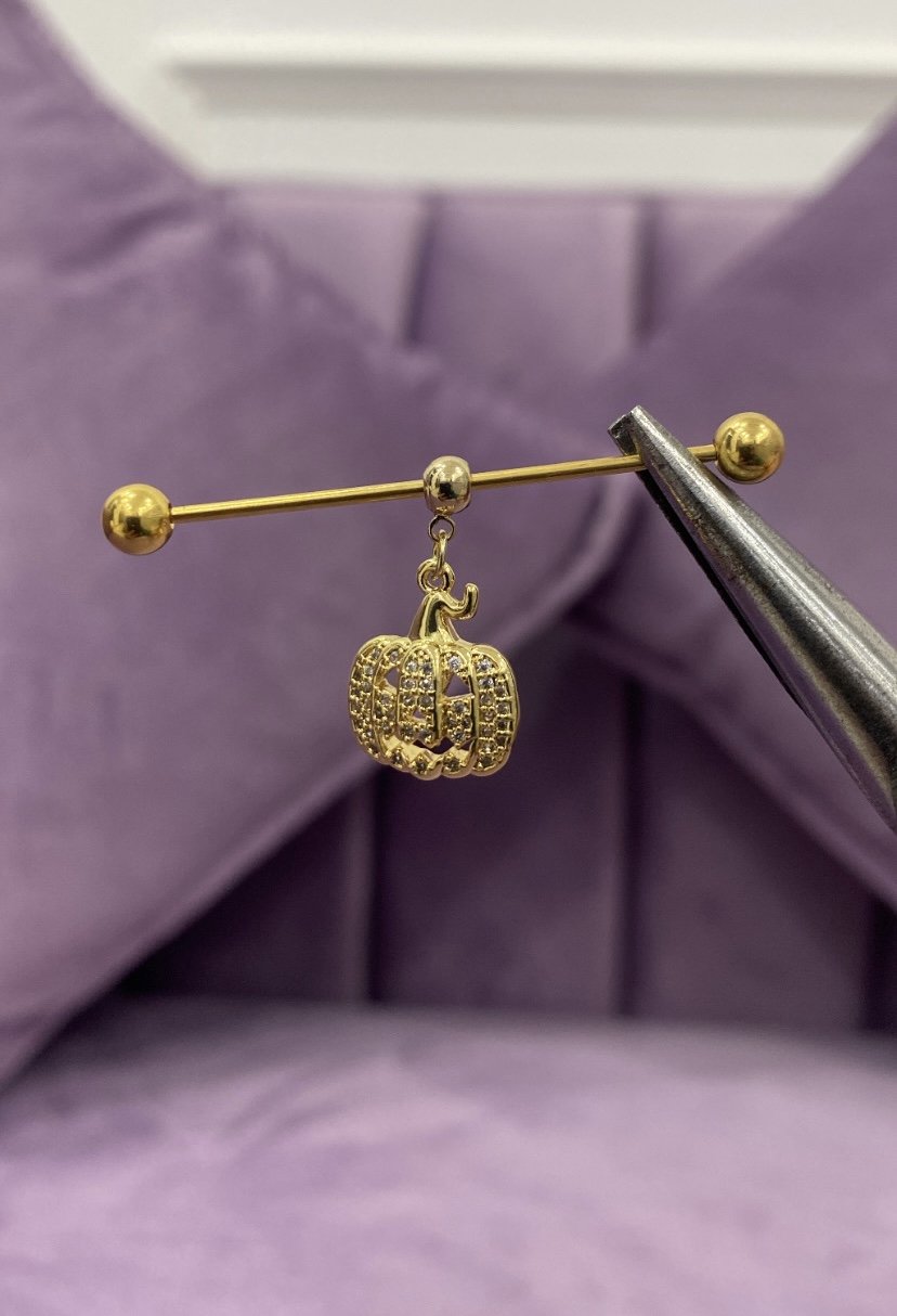 Pumpkin industrial barbell