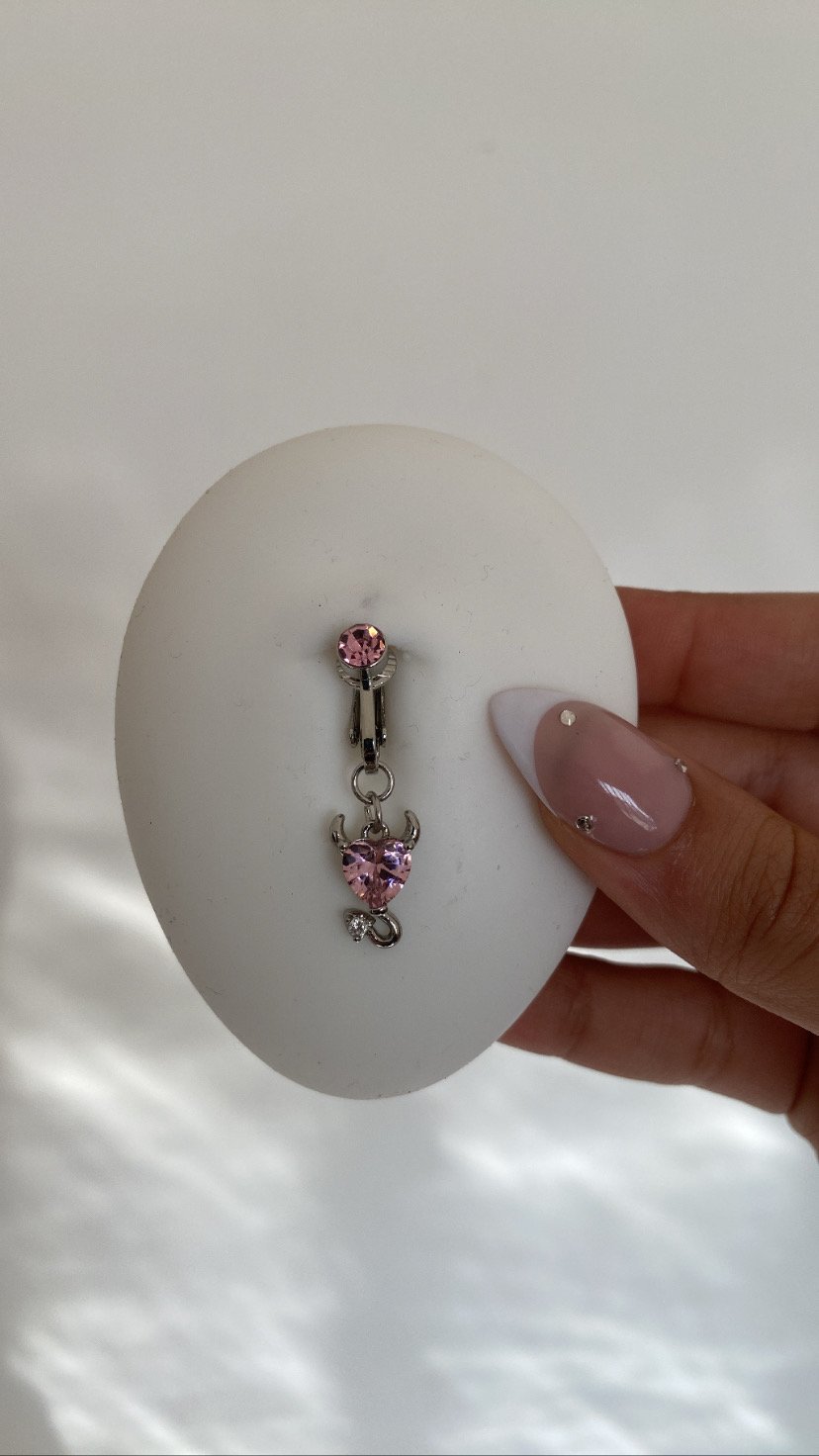Indie faux belly ring
