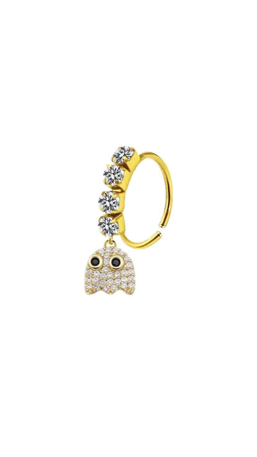 Pac man nose ring
