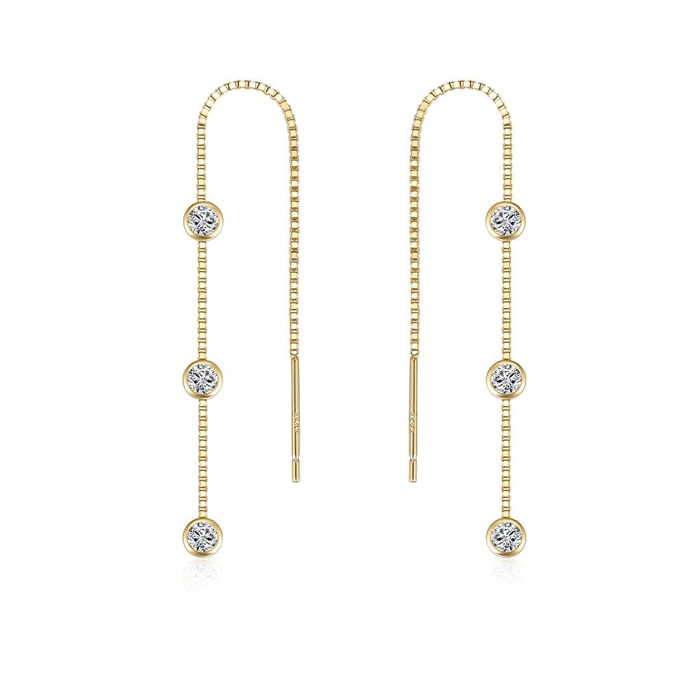 Jett threader earrings