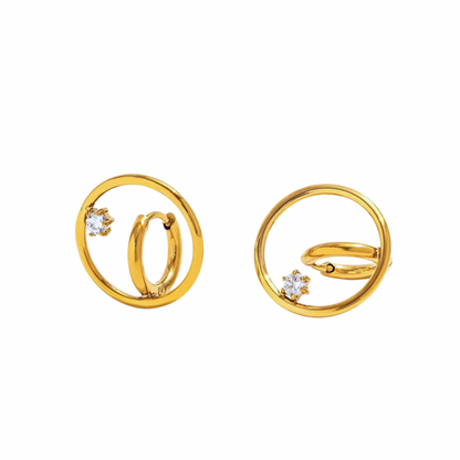 Rings of roses earrings