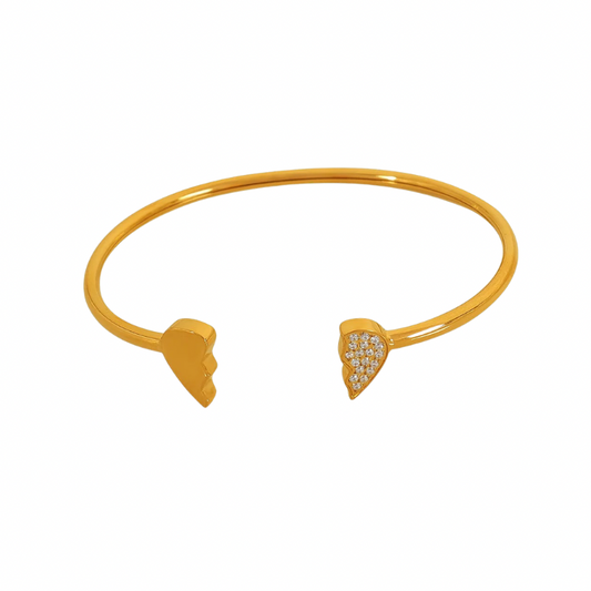 Heart cuff bracelet