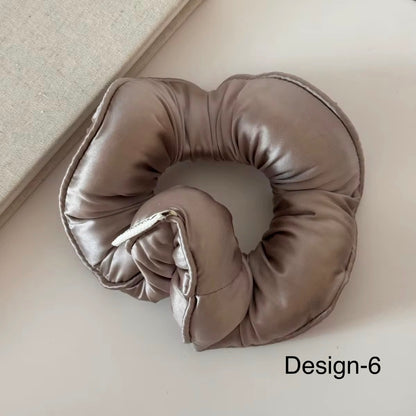 Satin donut bun scrunchie