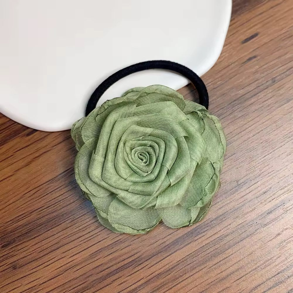 Flower hair tie