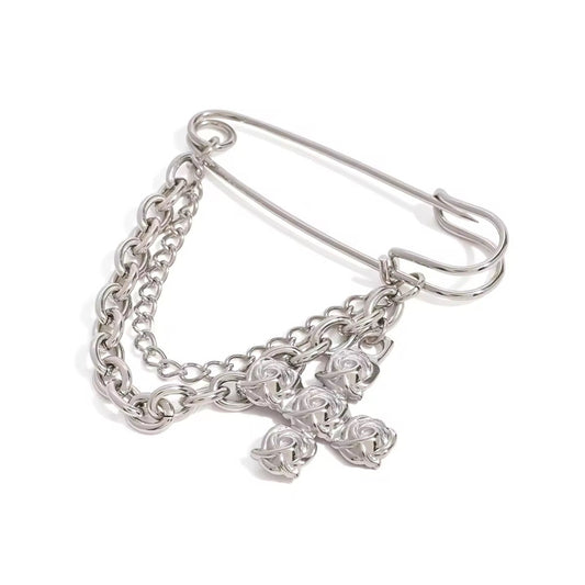 Safety pin charm