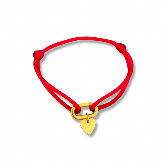 Red Expresso cord engravable bracelet