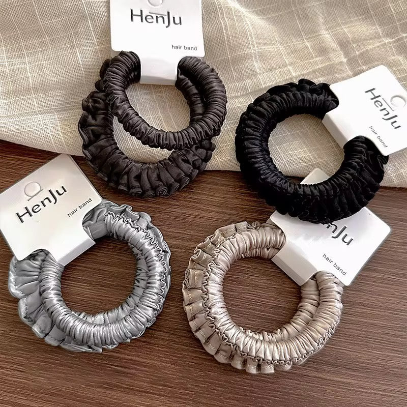 Satin hair tie(set of two)