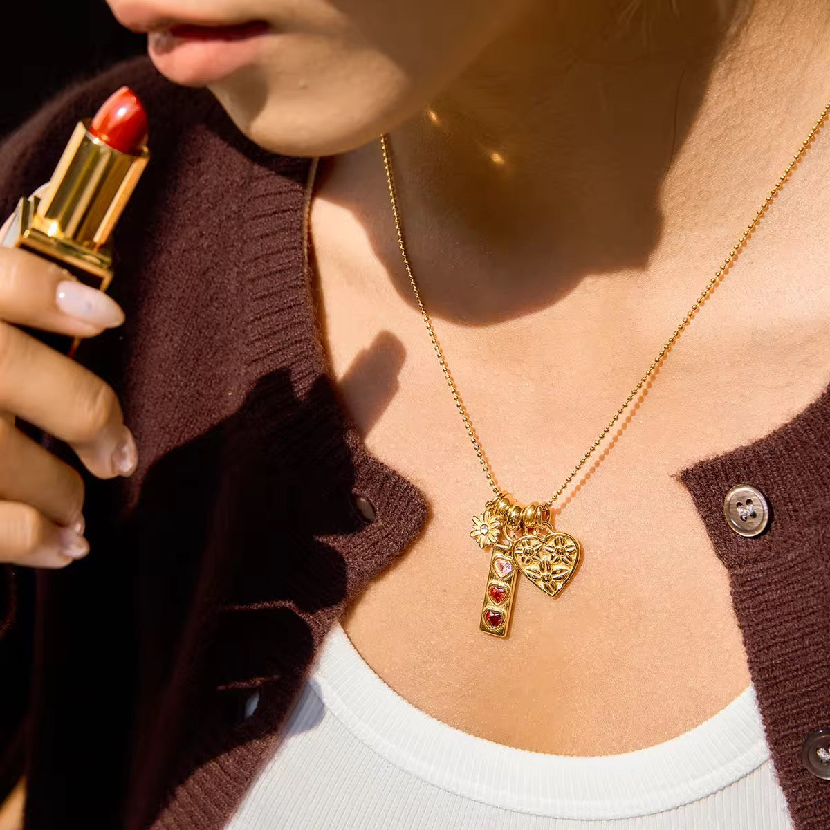 Champa charm necklace
