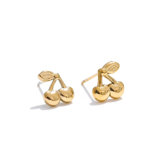 Cherry chic studs