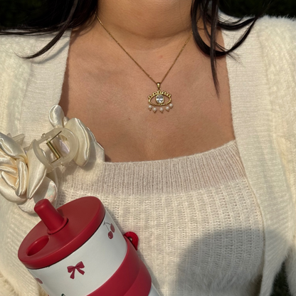 Charmed eye necklace
