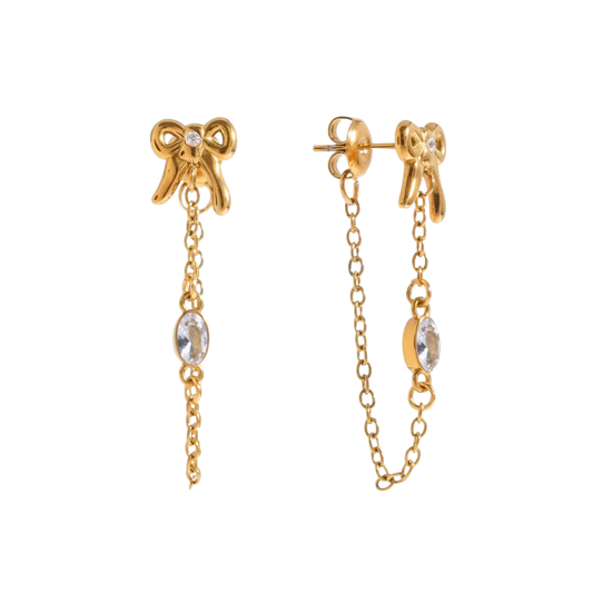 Divine bow earrings