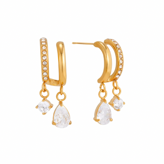 Duo Illusion earrings