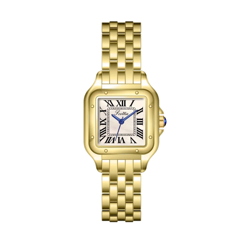 Lady rose geometric dial watch