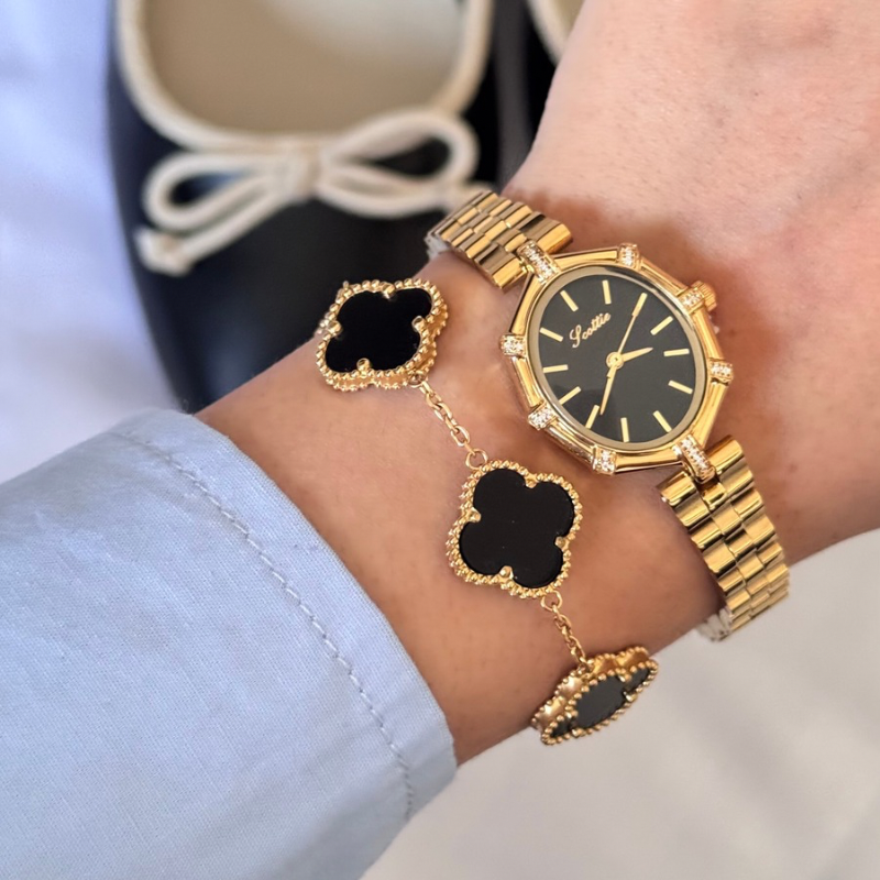 Lady lily black dial watch