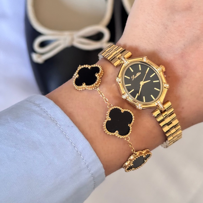 Lady lily black dial watch