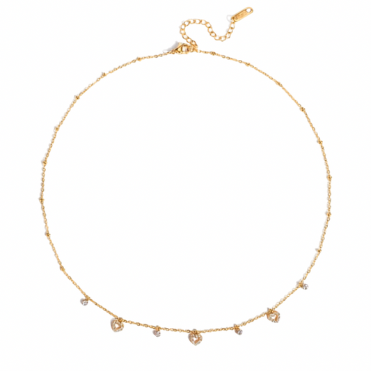 Hearts in heart necklace