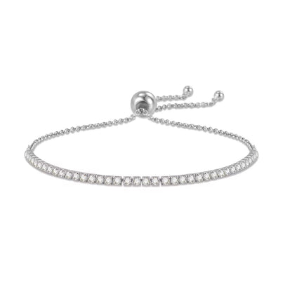 Tennis bracelet adjustable (92.5 Silver)