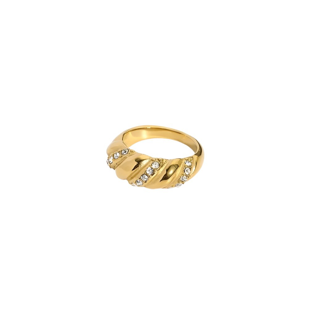 Lux croissant ring