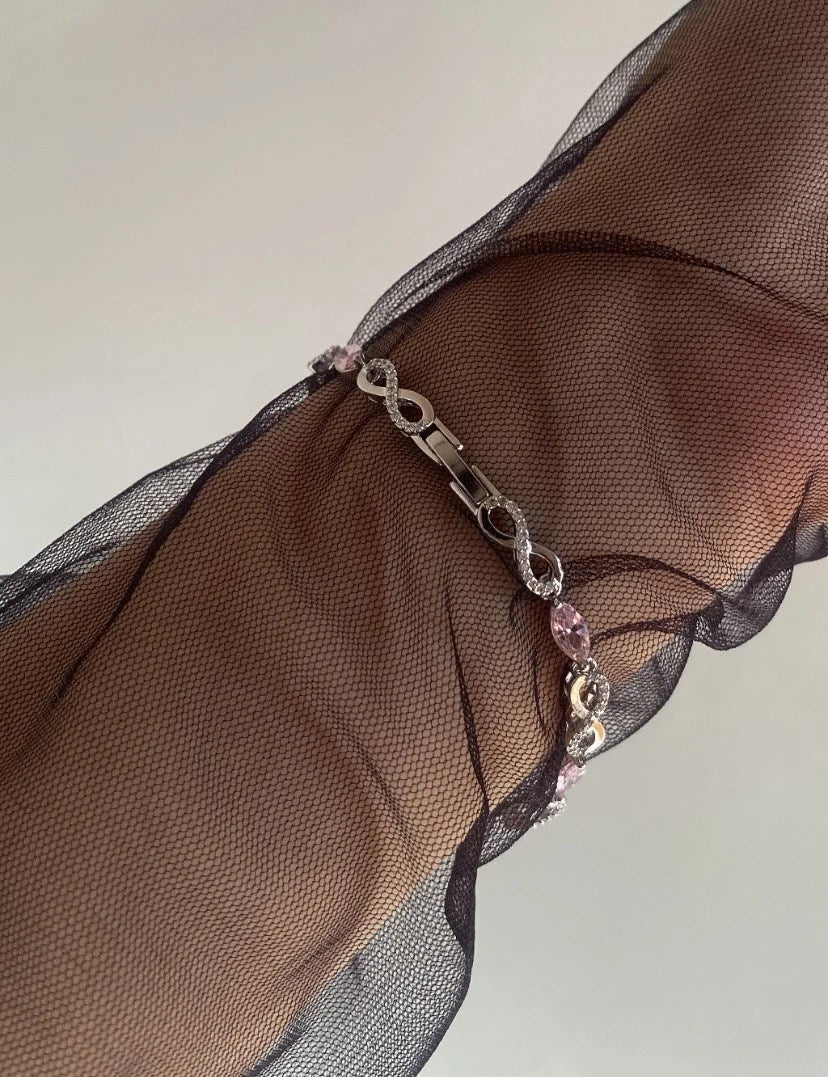 Pink infinite bracelet
