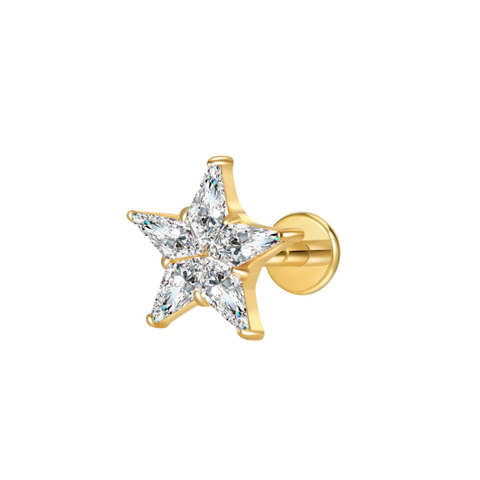 Star helix studs