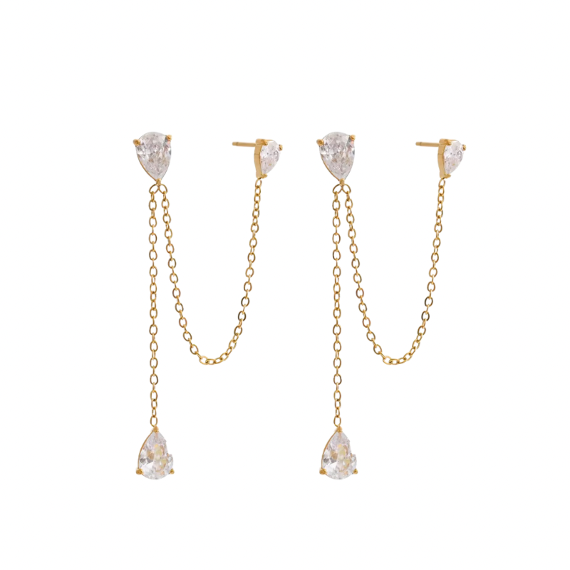 Dual layer earrings