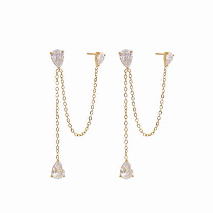 Dual layer earrings