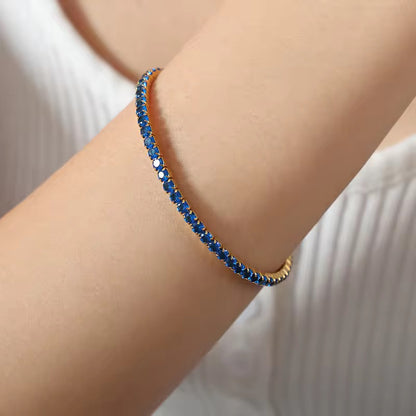 Indigo tennis bracelet