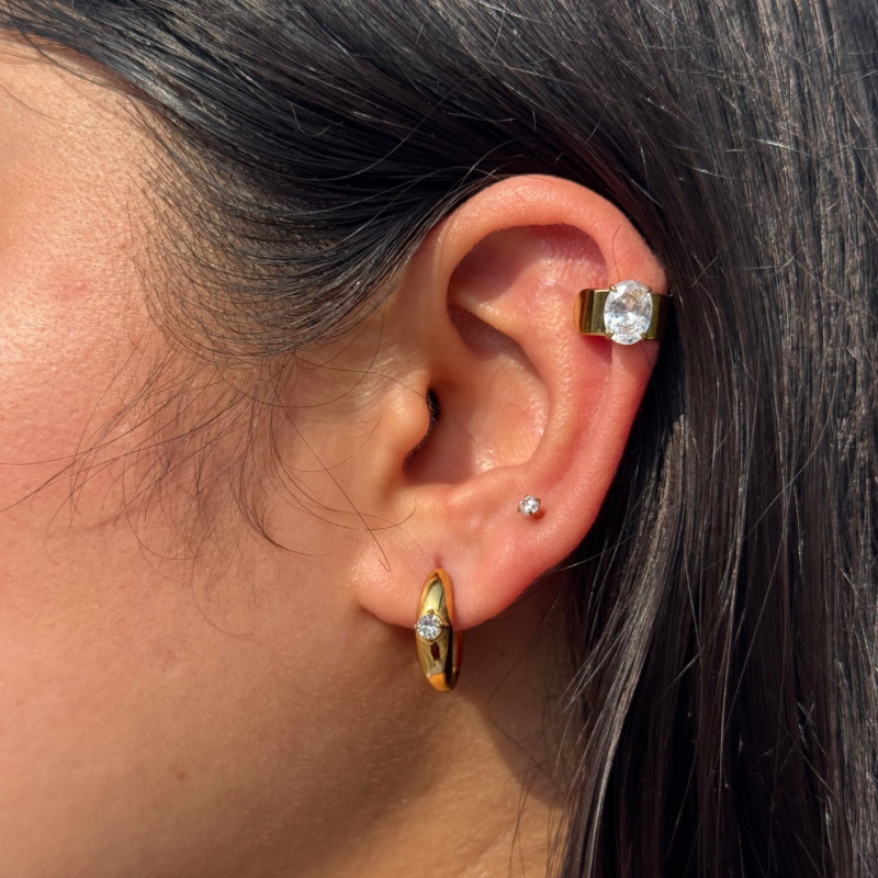 Diamond ear cuffs