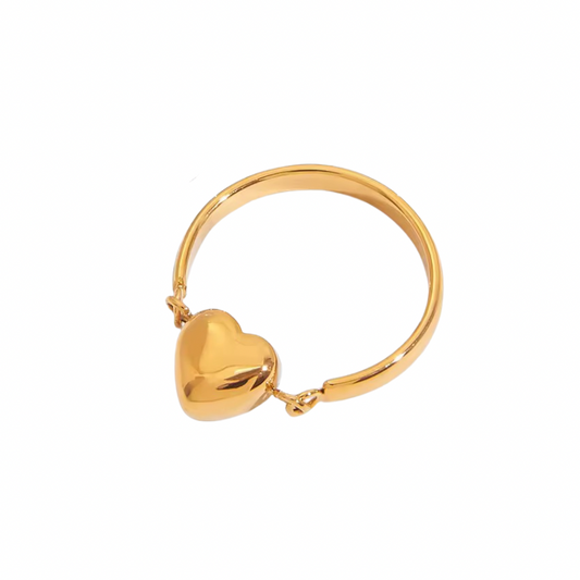 Heart fidget ring