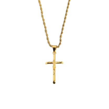 Catholic jesus cross necklace