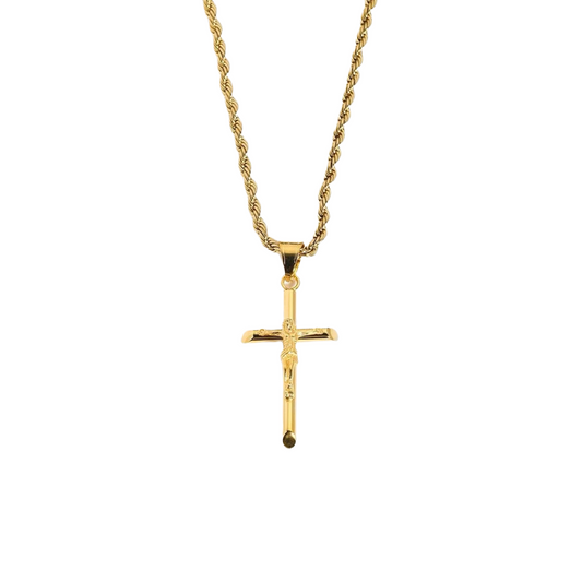 Catholic jesus cross necklace