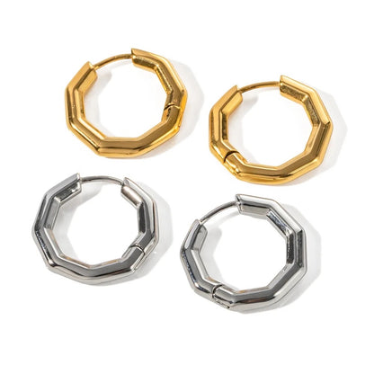 Hexagonal earrings