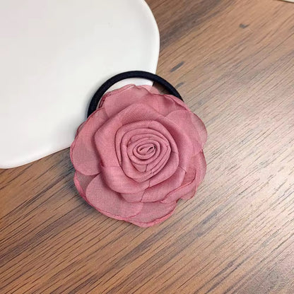 Flower hair tie
