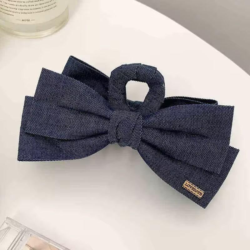 Denim claw clip