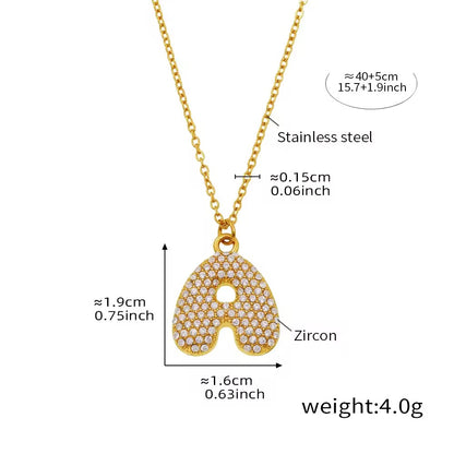 Bubble initial necklace