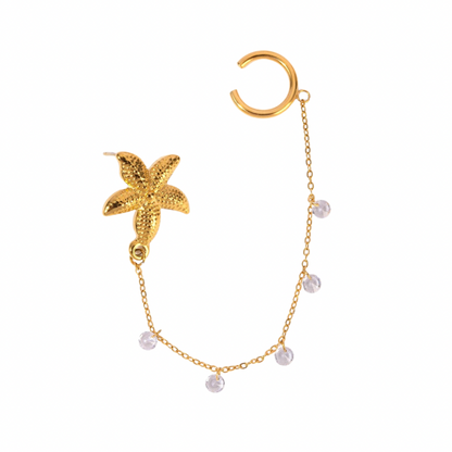 Starfish ear cuff