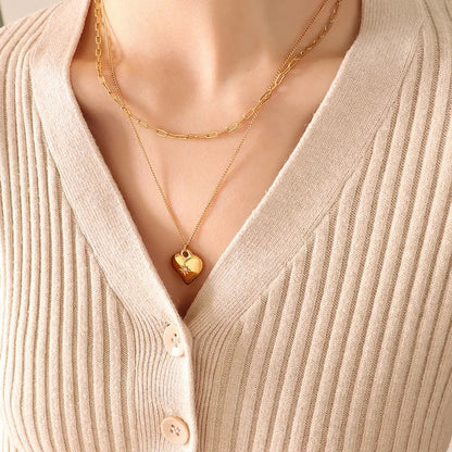 Goose layered necklace