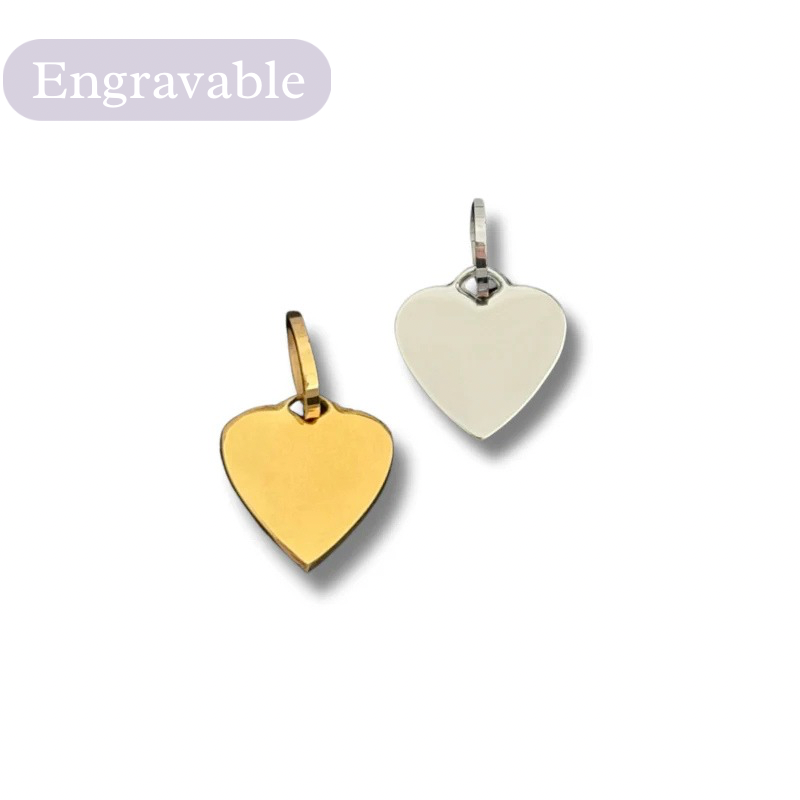 Sweetheart engravable charm