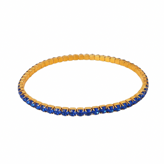 Indigo tennis bracelet