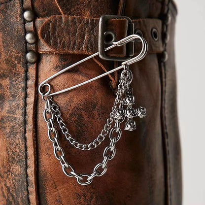 Safety pin charm