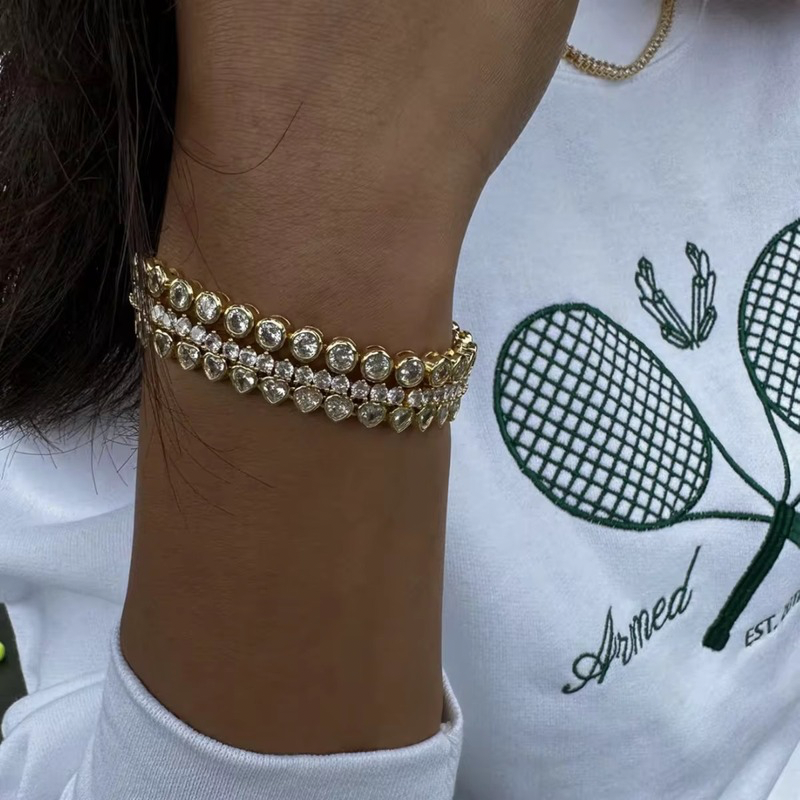 Vintage round tennis bracelet