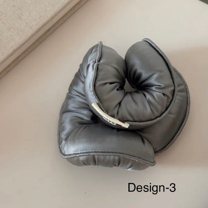 Satin donut bun scrunchie