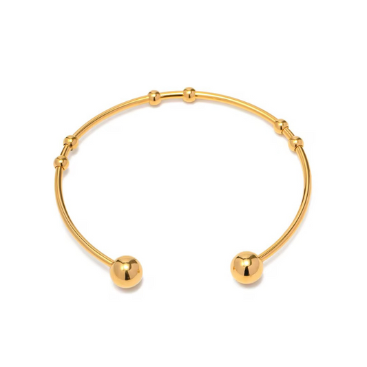Charm bangle bracelet