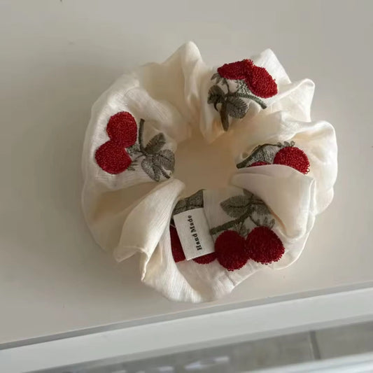 Cherry scrunchie