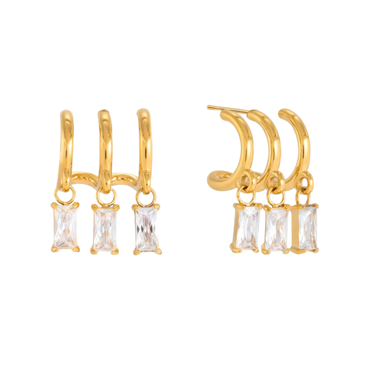 Raunak Triple illusion earrings