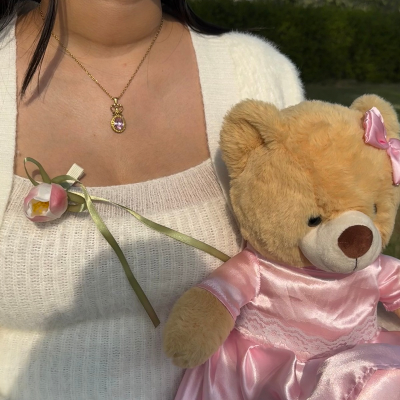 Baby doll sparkle necklace